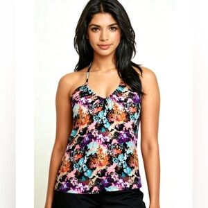 H&M Printed Halter Tank - Size 6